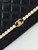 Chanel 23K AS4452 Flap Bag Lambskin With Pearl & Metal Chain Black