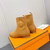 Hermes Shoes H212164Z Duo Ankle Boot Yellow