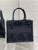 Dior M1265 Small Book Tote  Embroidery with 3D Macramé Effect M9623