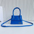 Jacquemus 222553 Blue 'Le Chiquito Moyen' Bag