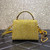 Valentino 1W2B0G97TZA0FO Vsling Mini Handbag With Sparkling Embroidery Yellow