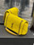 YSL 515821 Jamie Leather-Trimmed Raffia Shoulder Bag Yellow