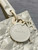 Dior M0538 Small Lady Dior Bag Matte White Cannage Calfskin with Diamond Motif