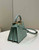 Fendi 8BN335 Peekaboo ISeeU Petite Turquoise Padded Nappa Leather Bag