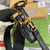 Gucci 710861 Crocodile shoulder bag with Double G Black