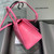 Balenciaga 593546 Hourglass Small Top Handle Crocodile Bag Pink