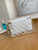 Chanel A81242 Vanity with chain Lambskin Gold football White