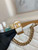 Chanel 3475 Small HOBO Handbag Lambskin & Gold-Tone Metal White