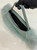 Fendi 8BS068ALS9F1IVT O’Lock Swing Green leather and fox fur pouch 8573