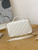 Chanel AS3653 Small Flap Bag with Top Handle Calfskin & Gold-Tone Metal White