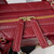 Chanel AS3345 Vanity Case Calfskin & Gold-Tone Metal Wine Red