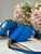 Dior S5685 Micro Saddle Bag With Strap Scarlet Blue Goatskin
