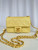 Chanel AS4868 Mini Flap Bag Pearly Lambskin Imitation Pearls & Gold-Tone Metal Yellow