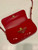 Prada 1BD339 Patent Leather Shoulder Bag Red