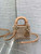 Dior S0856 MICRO LADY BAG Limited edition handmade beads Lambskin  Apricot