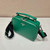 Prada 2VH069 Brique Saffiano leather bag Mango green