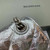 Balenciaga 716393210 Crush Medium Chain Bag Quilted in Silver metallized crushed calfskin Silver