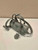Prada 1BA389 Antique Nappa Leather Handbag Gray