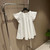 Dior Women's Ruffled flying sleeve A-line doll-fit shirt top D60021