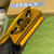 Adidas x Gucci card case with Horsebit 702248 Off-black and yellow leather