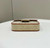 Fendi 8BS017 Mini Baguette Apricot canvas bag with FF embroidery 0159BS