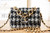 Chanel AS3611 Small Flap Bag Wool Tweed & Gold-Tone Metal Gray and Black