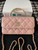 Chanel A96034 Woc Wallet on Chain With Small flower Handle Pink Lambskin