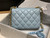 Chanel AS3206 Small Flap bag lambskin gold Blue