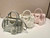 Prada 1BA906 Galleria Triangle Logo Mini Bag White Ladies Sheepskin
