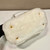 Prada 1BA906 Galleria Triangle Logo Mini Bag White Ladies Sheepskin