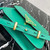 Prada 1BD320 Prada Emblème Saffiano Shoulder Bag Green