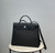 Hermes H082835CKAC Herbag Zip 31 Bag in Black Hunter Leather and Canvas H60028
