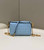Fendi 8BS017 Baguette Mini Blue leather 0135 bag
