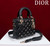 Dior M0538 Small Lady Dior My ABCDior Bag Black Cannage Lambskin with Gold-Finish