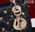 Dior M0538 Small Lady Dior My ABCDior Bag Black Cannage Lambskin with Gold-Finish