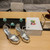 Prada 1XP48B Metallic leather platform sandals P78540