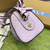 Gucci 790130 GG Super Mini Top Handle Bag Light purple