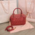 MiuMiu 5BB124 Matelassé Nappa Leather Top-handle Bag red
