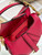 Dior S5685 Micro Saddle Bag With Strap Scarlet Red Goatskin