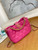 Chanel AS3476 Hobo Handbag Lambskin Rose Red