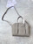 Givenchy BB50J0B00D Mini Antigona Lock Bag in Box Leather Gray
