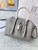 Givenchy BB50J0B00D Mini Antigona Lock Bag in Box Leather Gray