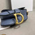 Dior S5685 Micro Saddle Bag With Strap Scarlet Light Blue Goatskin