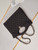 Chanel AS1010 31 Larage Shopping Bag Shiny Lambskin Dark Borwn