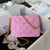 Chanel AS3830 Small Hobo Handbag Pink Calfskin Gold