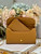 Dior S5703 Bobby EAST-WEST Pouch With Chain Brown Smooth Calfskin