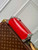 LV M21741 Louis Vuitton Side Trunk PM Bag Red Crocodile pattern