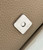Fendi 8BR600 Baguette Grey Selleria bag with Oversized Topstitching 8610