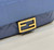 Fendi 8BR600 Baguette Medium Royal Blue leather 0135M bag
