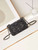 Chanel AS1119 Small Flap Classic Handbag Black Denim beaded sequin bag